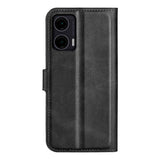 Practical Flip Case for Motorola Moto G35 5G in PU Leather - Black