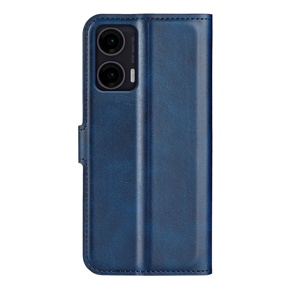 Practical Flip Case for Motorola Moto G35 5G in PU Leather - Blue