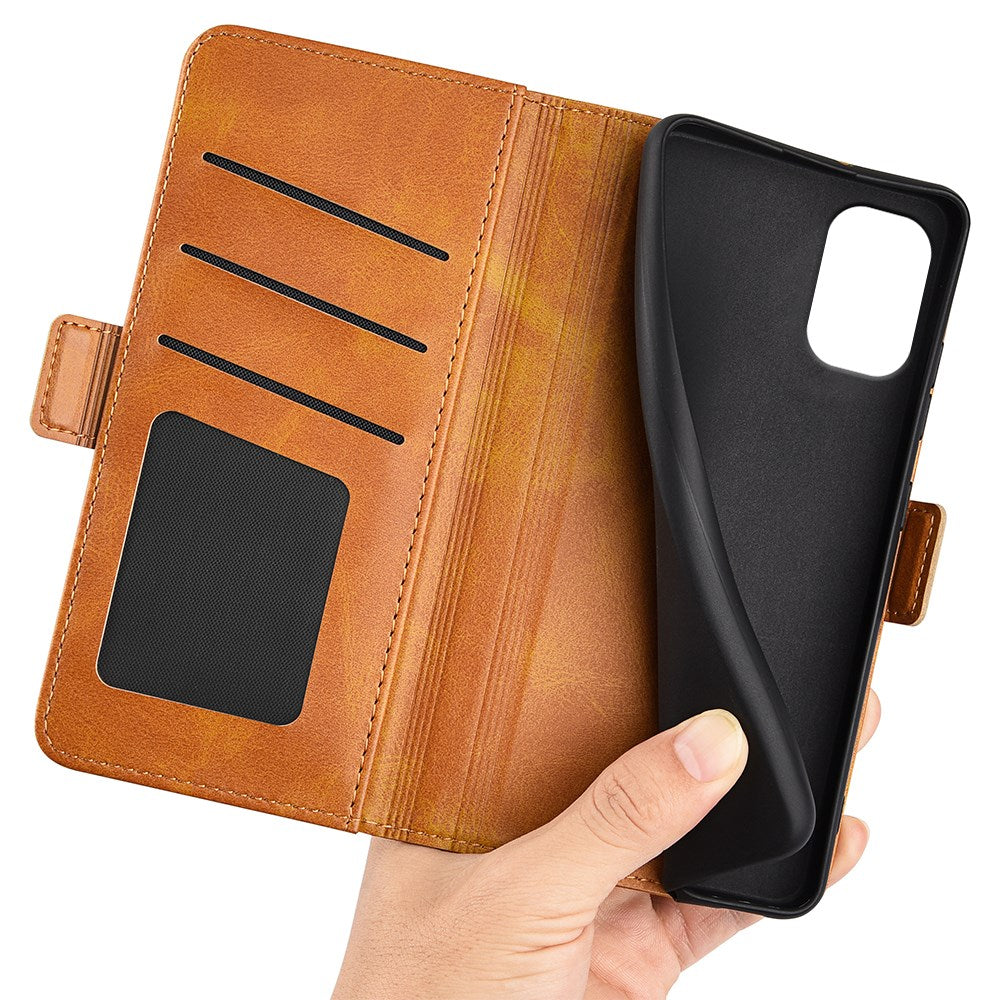 EIDERWOOD Motorola Moto G55 Wallet Flip Case in Leather with Wallet - Brown