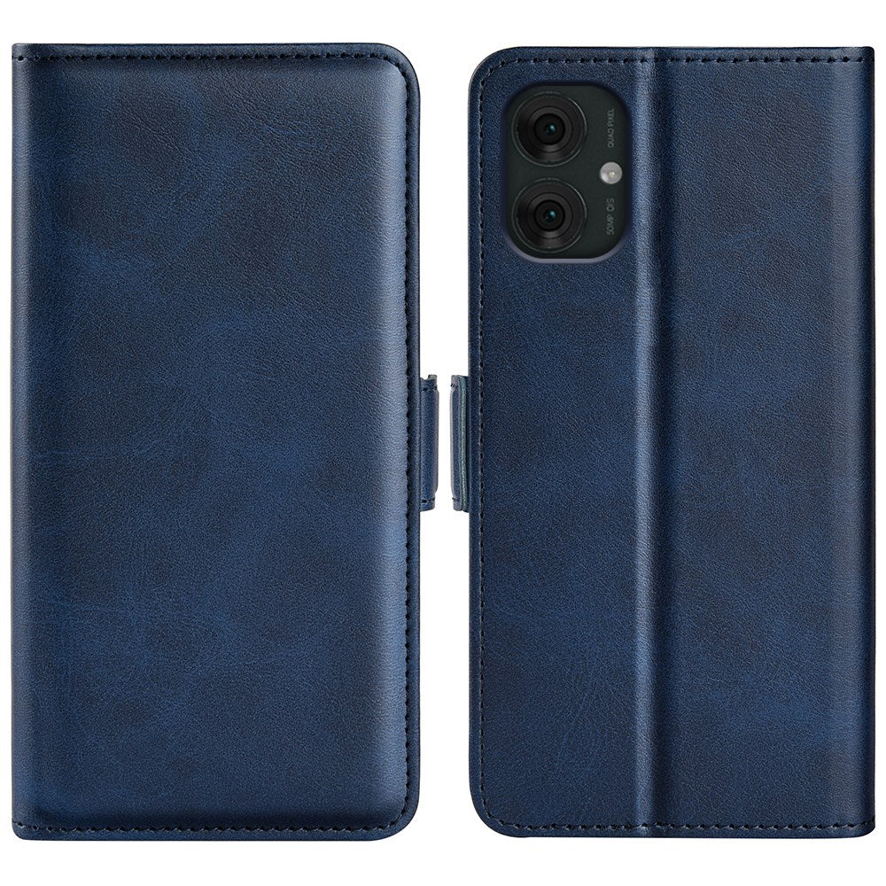 EIDERWOOD Motorola Moto G55 Wallet Flip Case in Leather with Wallet - Blue