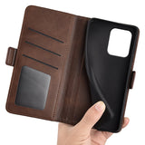 EIDERWOOD Motorola Edge 50 Neo Wallet Flip Case in Leather with Wallet - Brown