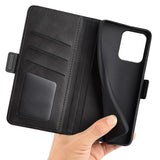 EIDERWOOD Motorola Edge 50 Neo Wallet Flip Case in Leather with Wallet - Black