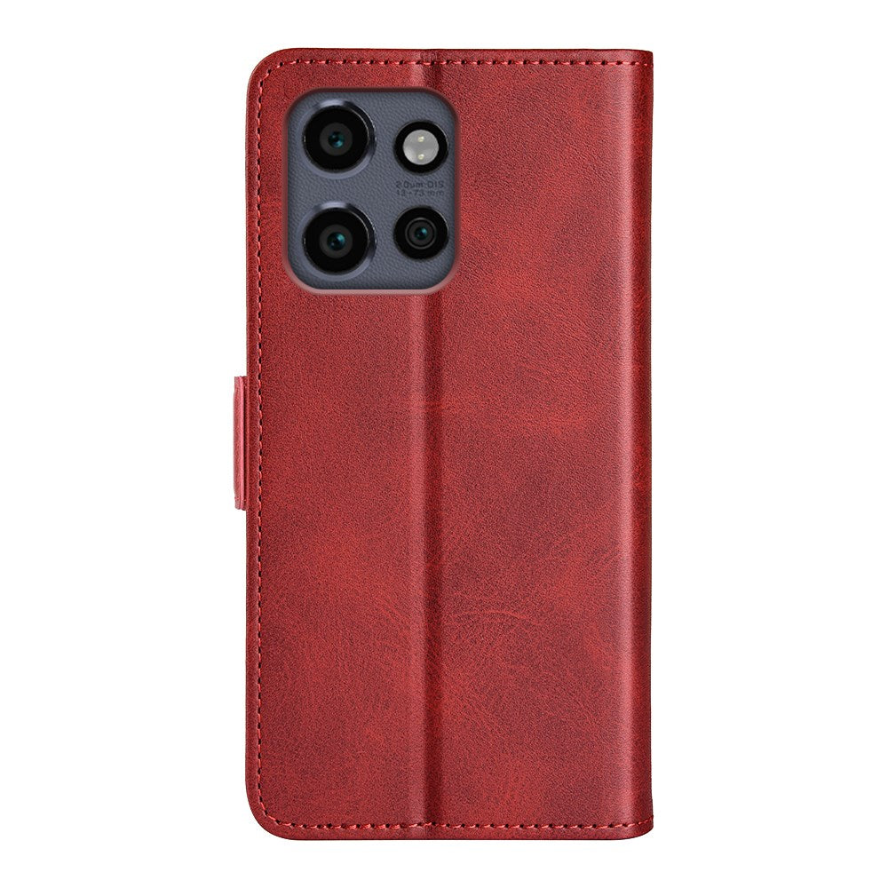 EIDERWOOD Motorola Edge 50 Neo Wallet Flip Case in Leather with Wallet - Red