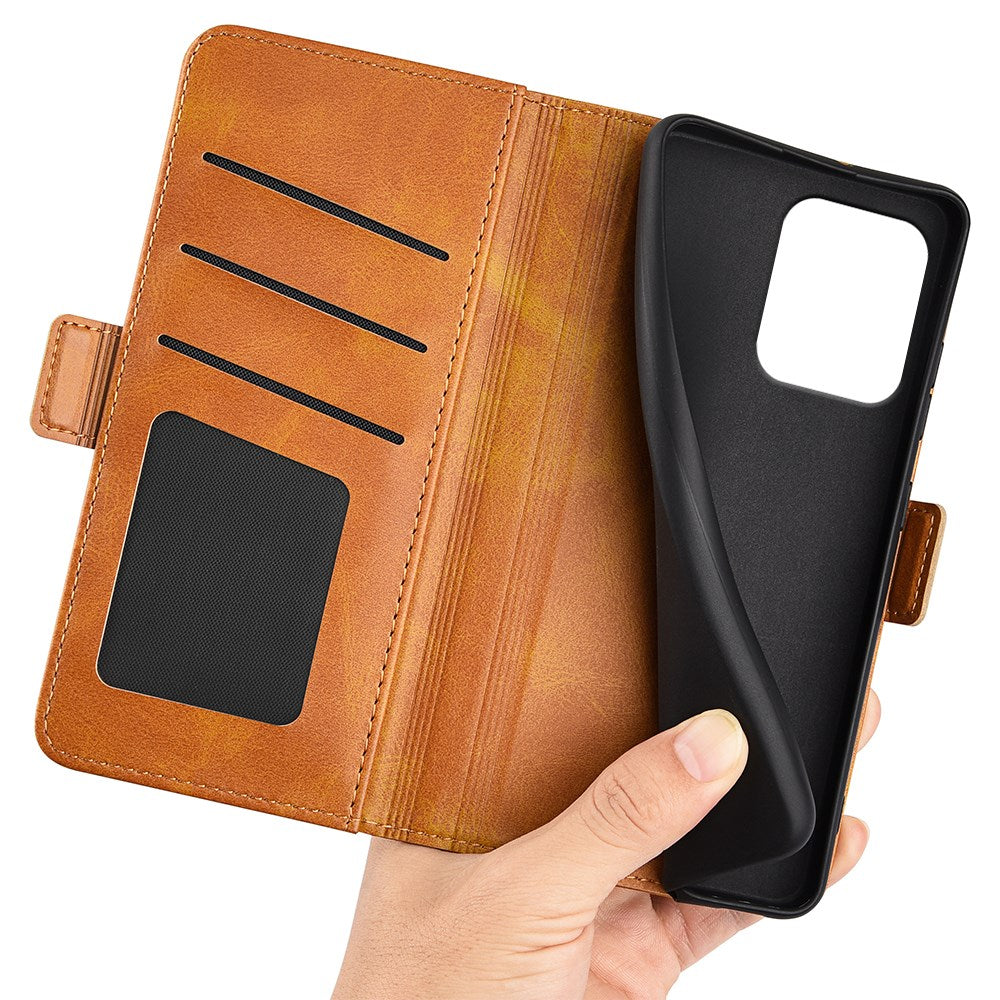 EIDERWOOD Motorola Edge 50 Neo Wallet Flip Case in Leather with Wallet - Yellow