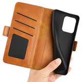 EIDERWOOD Motorola Edge 50 Neo Wallet Flip Case in Leather with Wallet - Yellow