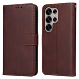 EIDERWOOD Vegan Leather Flip Case Samsung Galaxy S25 Ultra - Brown