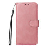 EIDERWOOD Samsung Galaxy S25+ (Plus) / 24+ (Plus) 2-in-1 Faux Leather Flip Case with Screen Protector Glass - Pink