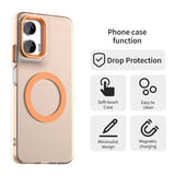 EIDERWOOD Motorola Moto G35 5G Hybrid Plastic Case - MagSafe Compatible - Transparent / Orange