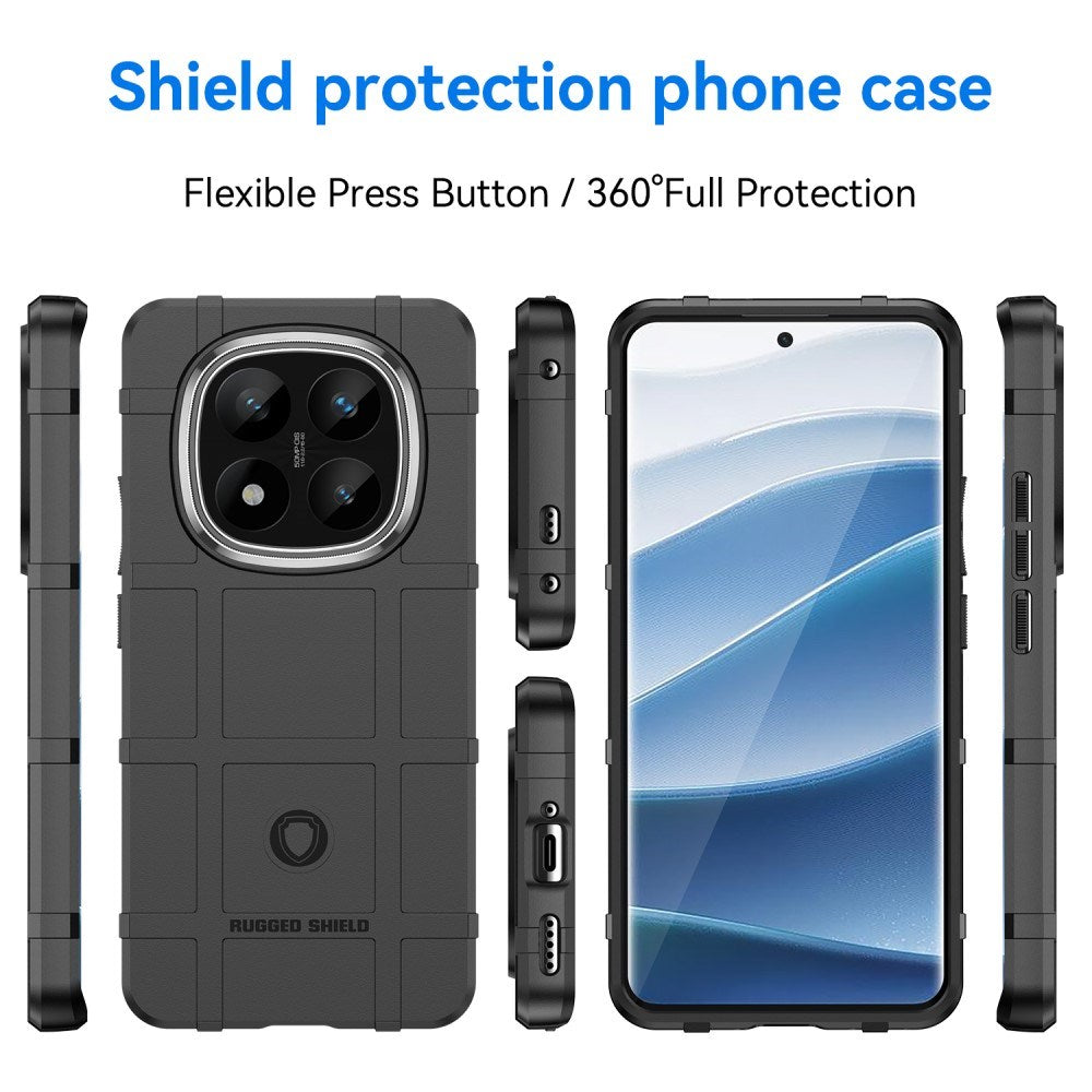 EIDERWOOD Xiaomi Redmi Note 14 Pro+ Rugged Shield Series Tough Case - Black