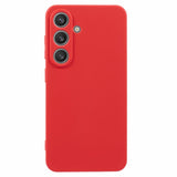 EIDERWOOD - Samsung Galaxy S25 Soft Plastic Case - Anti-Scratch Protection with Fiber Lining - Red