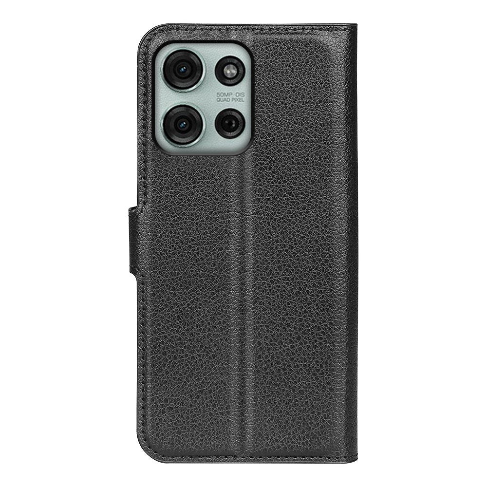 EIDERWOOD Motorola Moto G75 (5G) Faux Leather Flip Case with Cardholder & Stand Function - Black