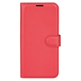 EIDERWOOD Motorola Moto G75 (5G) Faux Leather Flip Case with Cardholder & Stand Function - Red