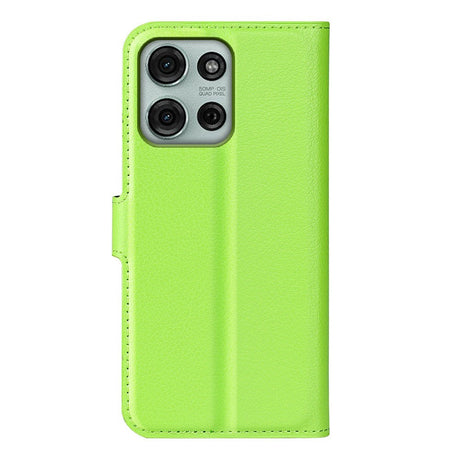 EIDERWOOD Motorola Moto G75 (5G) Faux Leather Flip Case with Cardholder & Stand Function - Green