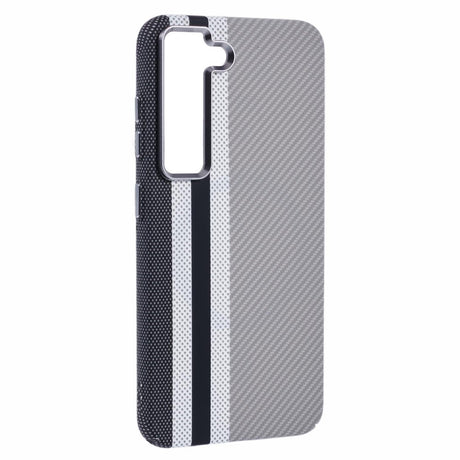 EIDERWOOD Patterned Carbon Case - Samsung Galaxy S23 - MagSafe Compatible - Grey Stripes