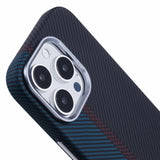 EIDERWOOD Patterned Carbon Case - iPhone 16 Pro - MagSafe Compatible - Dark Colored Pattern