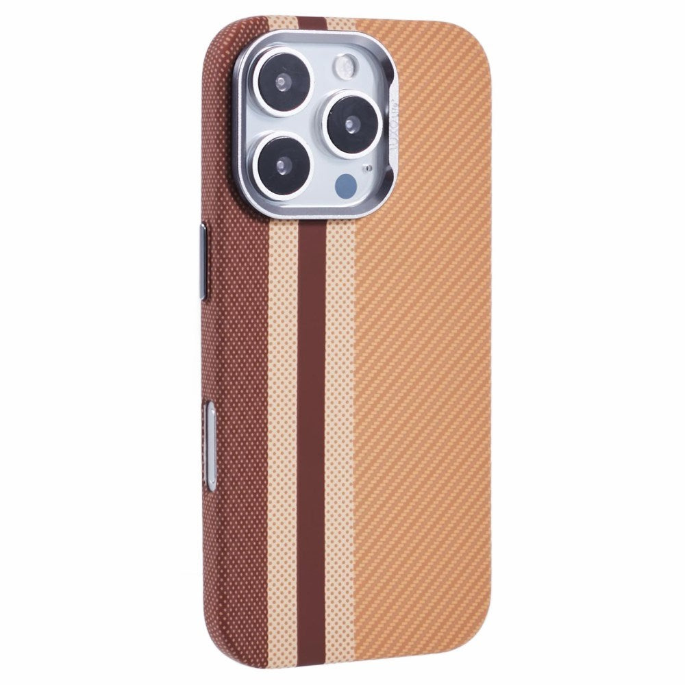 EIDERWOOD Patterned Carbon Case - iPhone 16 Pro - MagSafe Compatible - Light Stripes