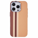 EIDERWOOD Patterned Carbon Case - iPhone 16 Pro - MagSafe Compatible - Light Stripes