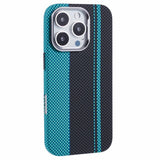 EIDERWOOD Patterned Carbon Case - iPhone 16 Pro - MagSafe Compatible - Blue/Black