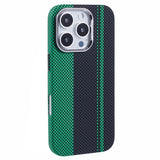 EIDERWOOD Patterned Carbon Case - iPhone 16 Pro - MagSafe Compatible - Green/Black