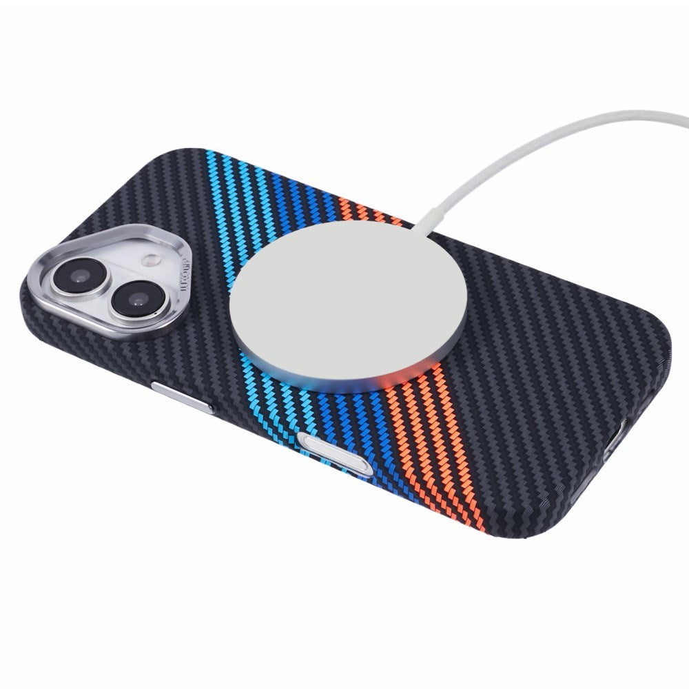 EIDERWOOD Patterned Carbon Case - iPhone 16 - MagSafe Compatible - Colorful Stripes