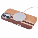 EIDERWOOD Patterned Carbon Case - iPhone 16 - MagSafe Compatible - Light Stripes