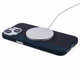 EIDERWOOD Patterned Carbon Case - iPhone 15 - MagSafe Compatible - Dark Colored Pattern