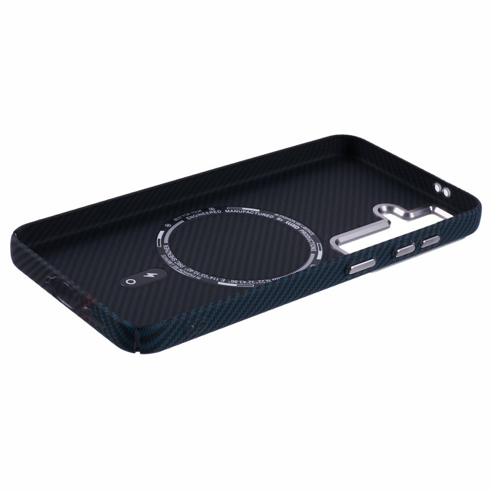 EIDERWOOD Patterned Carbon Case - Samsung Galaxy S24 - MagSafe Compatible - Dark Colored Pattern