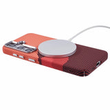 EIDERWOOD Patterned Carbon Case - Samsung Galaxy S24 - MagSafe Compatible - Orange Peak