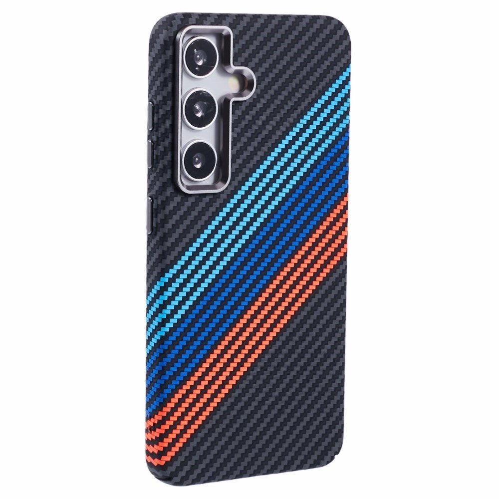 EIDERWOOD Patterned Carbon Case - Samsung Galaxy S24 - MagSafe Compatible - Colorful Stripes