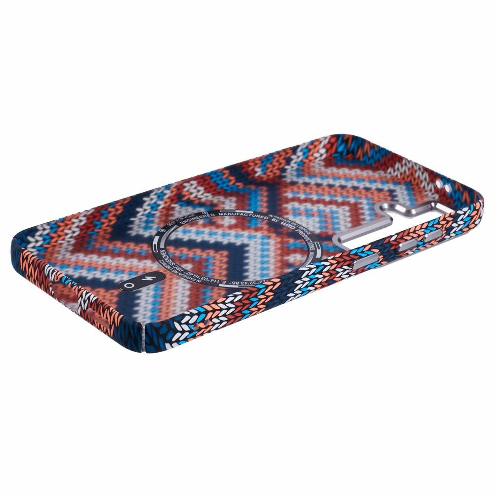 EIDERWOOD Patterned Carbon Case - Samsung Galaxy S24 - MagSafe Compatible - Retro Pattern