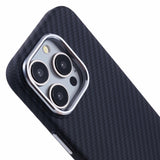 EIDERWOOD Patterned Carbon Case - iPhone 15 Pro - MagSafe Compatible - Black