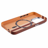 EIDERWOOD Patterned Carbon Case - iPhone 15 Pro - MagSafe Compatible - Light Stripes