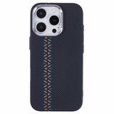 EIDERWOOD Patterned Carbon Case - iPhone 15 Pro - MagSafe Compatible - Dark ZigZag Pattern