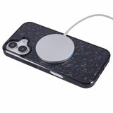 EIDERWOOD iPhone 16 Non-Slip Carbon Fibers Case - MagSafe Compatible - Blue