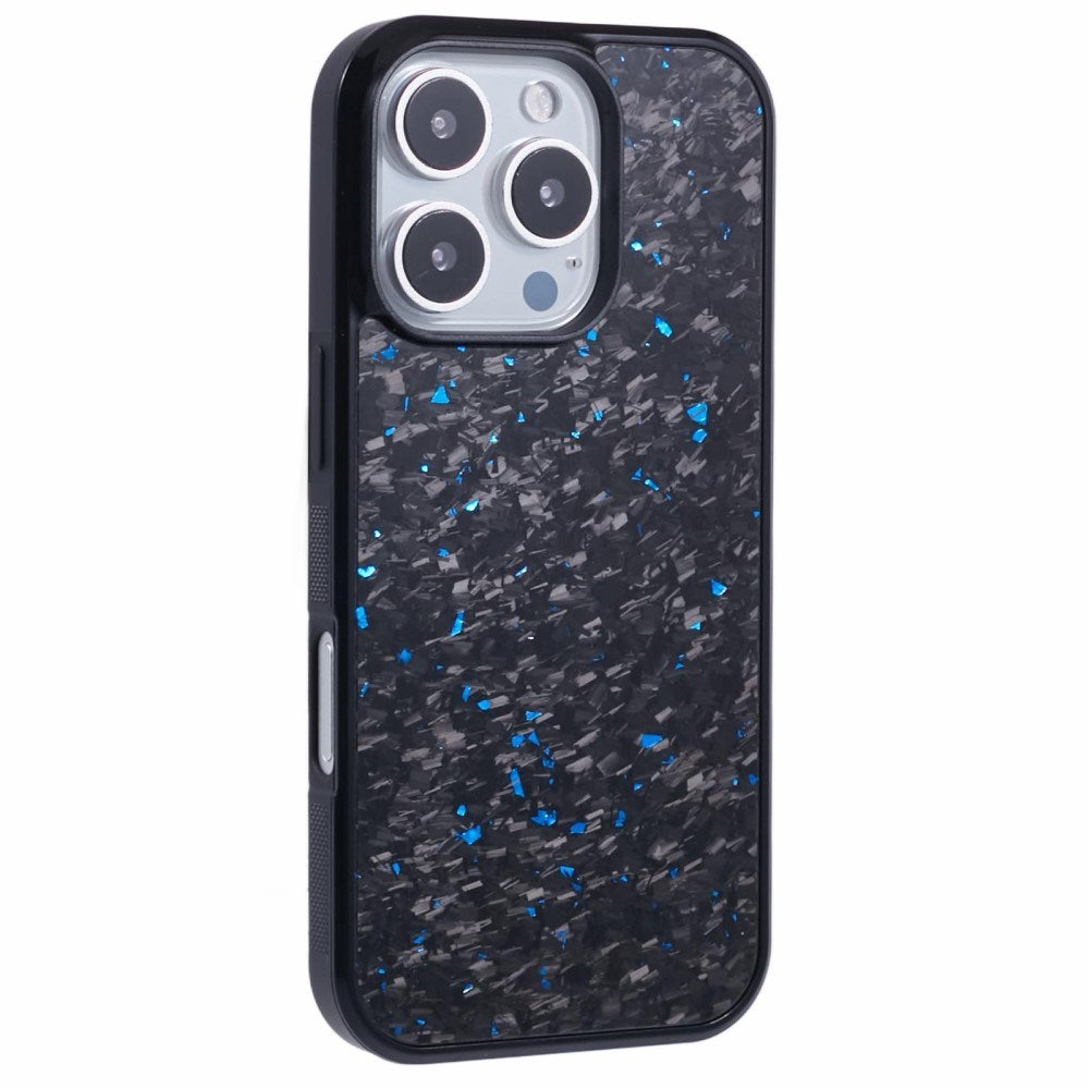 EIDERWOOD iPhone 16 Pro Non-Slip Carbon Fibers Case - MagSafe Compatible - Blue