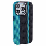 EIDERWOOD Patterned Carbon Case - iPhone 14 Pro - MagSafe Compatible - Blue/Black