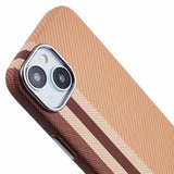 EIDERWOOD Patterned Carbon Case - iPhone 13 - MagSafe Compatible - Light Stripes