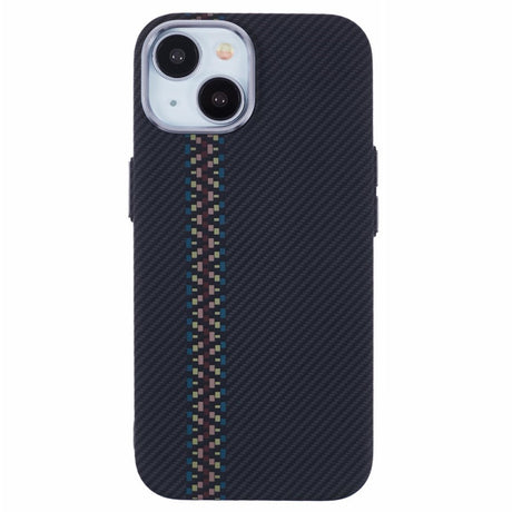 EIDERWOOD Patterned Carbon Case - iPhone 13 - MagSafe Compatible - Dark ZigZag Pattern