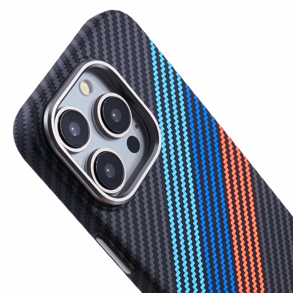 EIDERWOOD Patterned Carbon Case - iPhone 13 Pro - MagSafe Compatible - Colorful Stripes