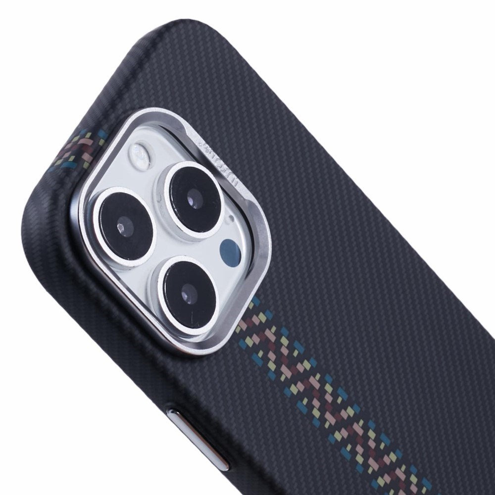 EIDERWOOD Patterned Carbon Case - iPhone 13 Pro - MagSafe Compatible - Dark ZigZag Pattern