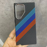 EIDERWOOD Patterned Carbon Case - Samsung Galaxy S23 Ultra - MagSafe Compatible - Colorful Stripes