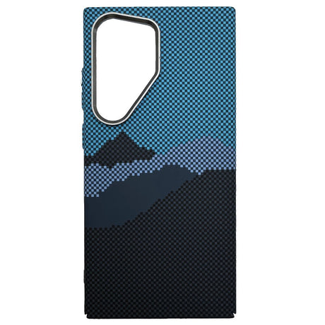 EIDERWOOD Patterned Carbon Case - Samsung Galaxy S24 Ultra - MagSafe Compatible - Blue Peak