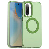 EIDERWOOD Samsung Galaxy A36 (5G) Hybrid Plastic Case - MagSafe Compatible - Transparent / Green