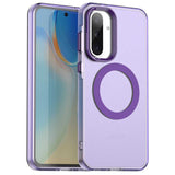 EIDERWOOD Samsung Galaxy A36 (5G) Hybrid Plastic Case - MagSafe Compatible - Transparent / Purple