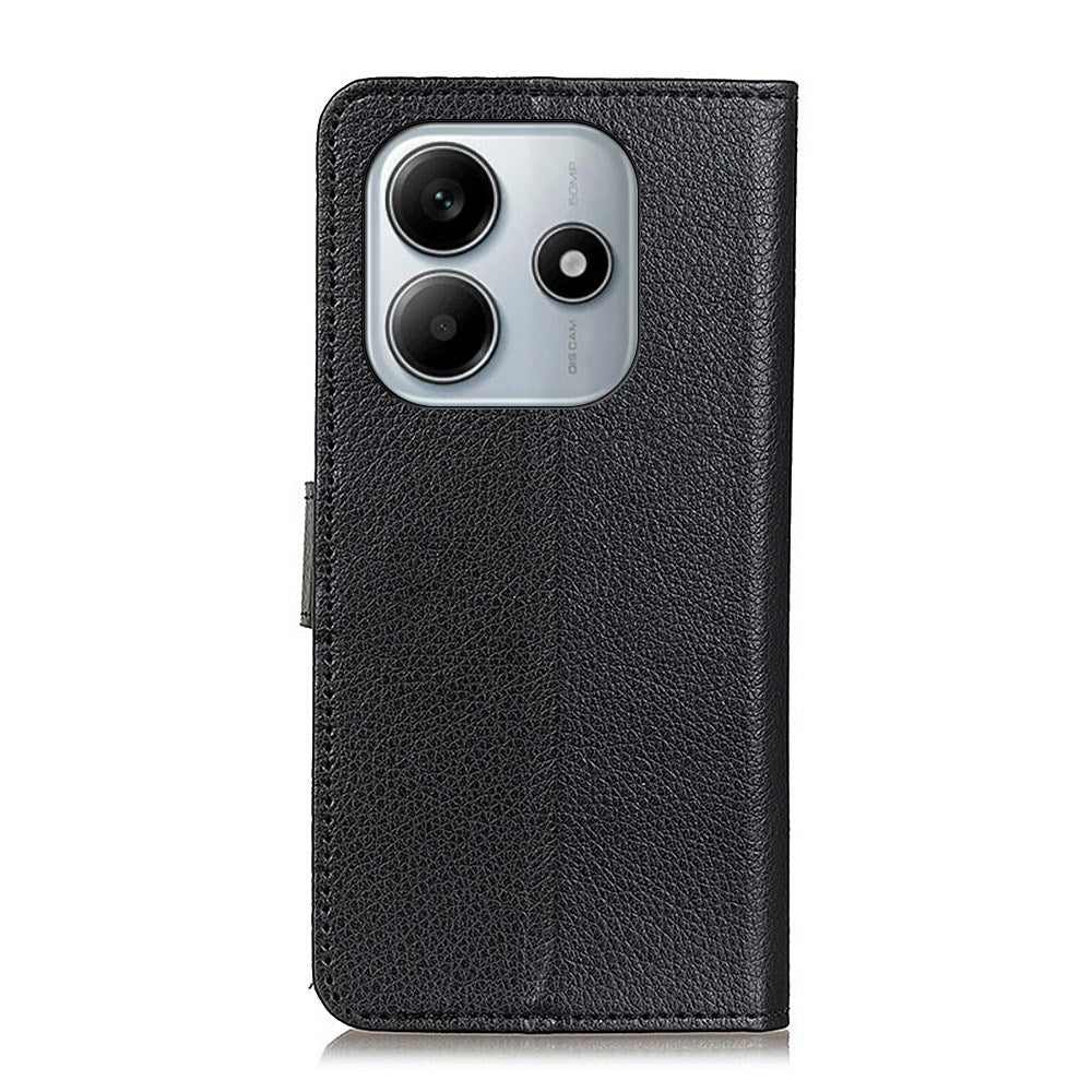 EIDERWOOD Xiaomi Redmi Note 14 (4G) Faux Leather Flip Case with Cardholder & Stand Function - Black