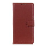 EIDERWOOD Xiaomi Redmi Note 14 (4G) Faux Leather Flip Case with Cardholder & Stand Function - Brown