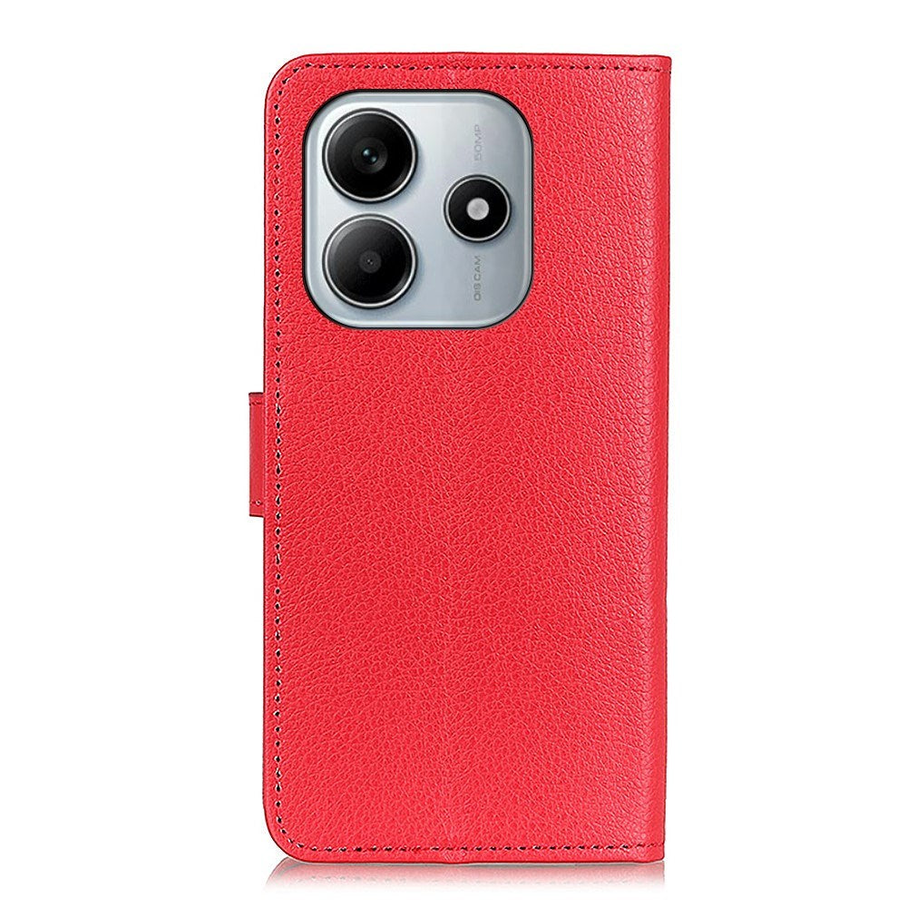 EIDERWOOD Xiaomi Redmi Note 14 (4G) Faux Leather Flip Case with Cardholder & Stand Function - Red