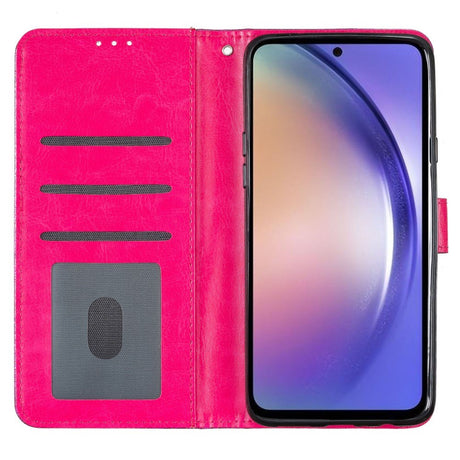 EIDERWOOD Samsung Galaxy A36 (5G) Leather Flip Case with Wallet & Strap - Glitter - Pink