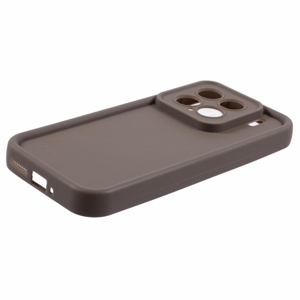 EIDERWOOD Xiaomi 15 Anti-Slip Flexible Plastic Case - Brown