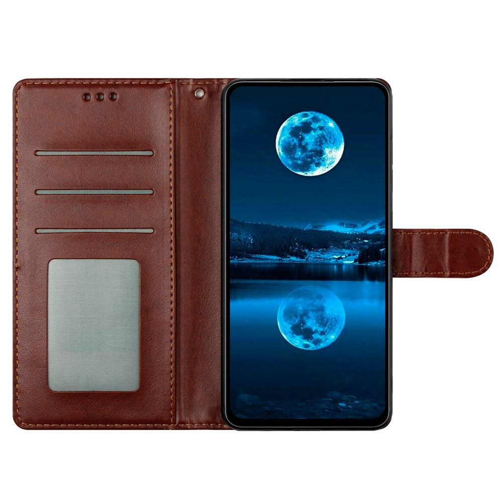 EIDERWOOD Xiaomi Redmi Note 14 Pro (5G) / Poco X7 Faux Leather Flip Case with Strap - Brown
